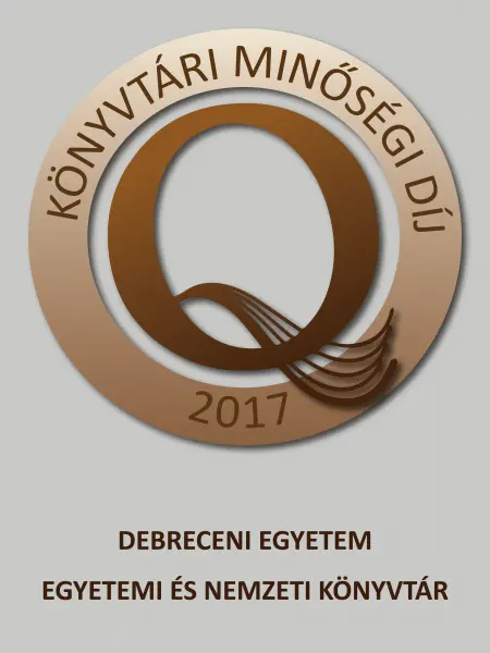 K&ouml;nyvt&aacute;ri Minős&eacute;gi D&iacute;j fot&oacute;